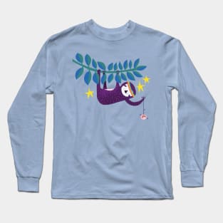 Cool Sloth with a Yo Yo Long Sleeve T-Shirt